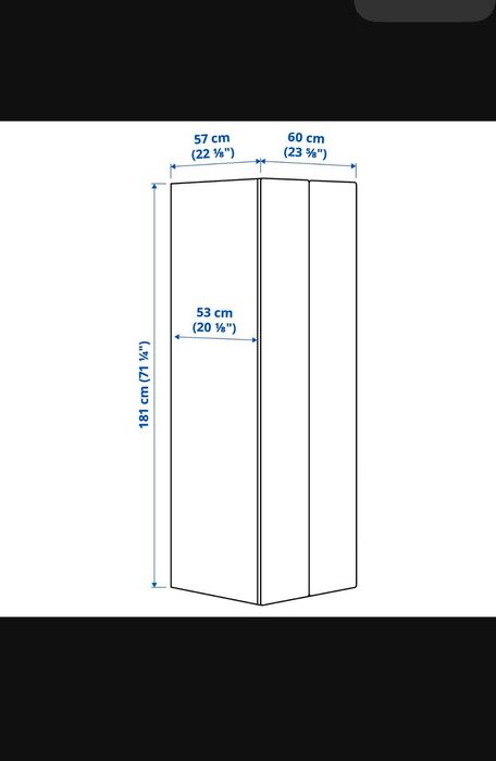 Dulap alb/verde Ikea Stuva