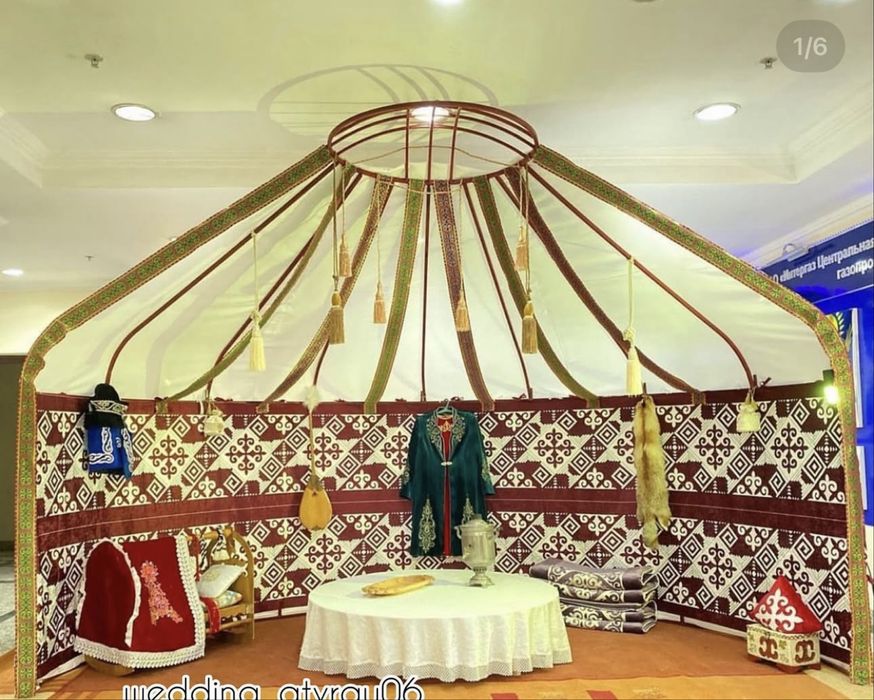 Полу юрта.Жарты киіз үй