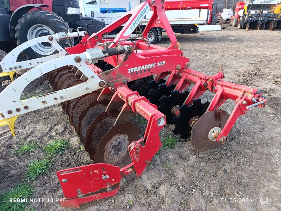 Tera disc pottinger 3001 3m tăvălug hidraulic complet sau dezmembrez