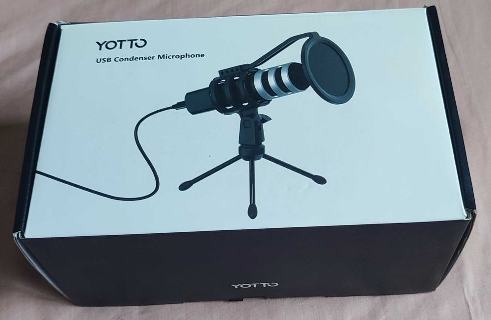 Microfon USB YOTTO 192KHZ/24BIT Microfon cardioid cu condensator