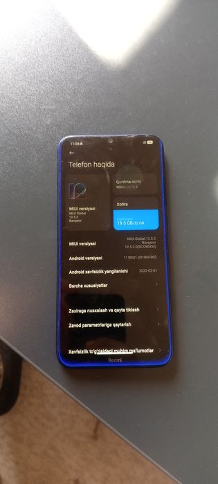 Redmi note 8. 1 oy kafolat bilan