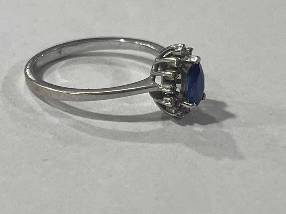 Златен пръстен ZEN Сапфир