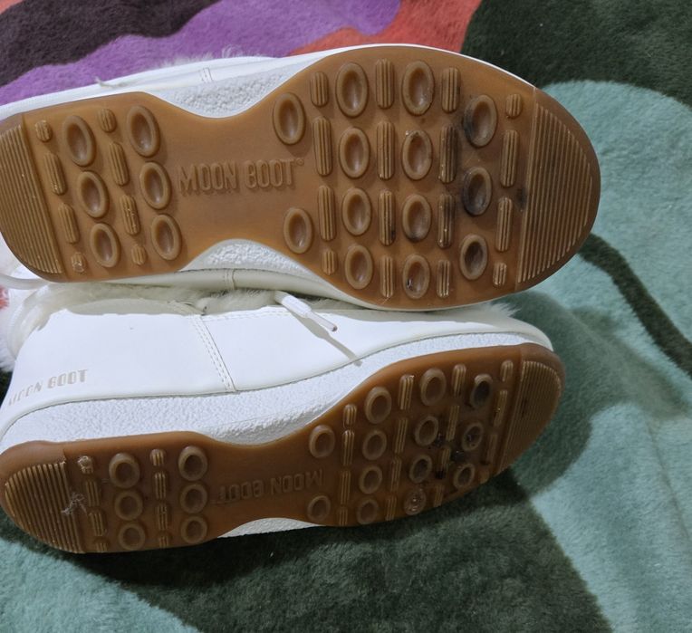 Moon Boot оригинални дамски апрески естествена кожа и еко косъм 38 ном