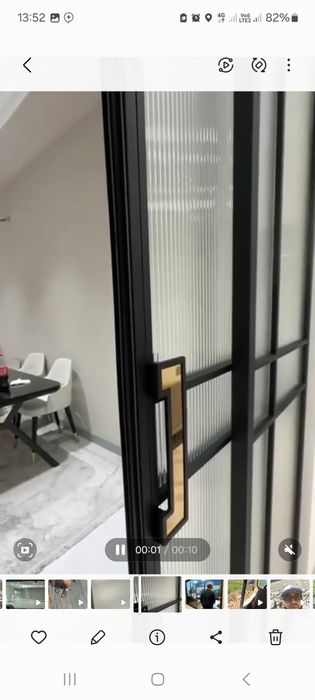 Стеклянная дверь/Раздвежная дверь/Лофт двери/Перегородки