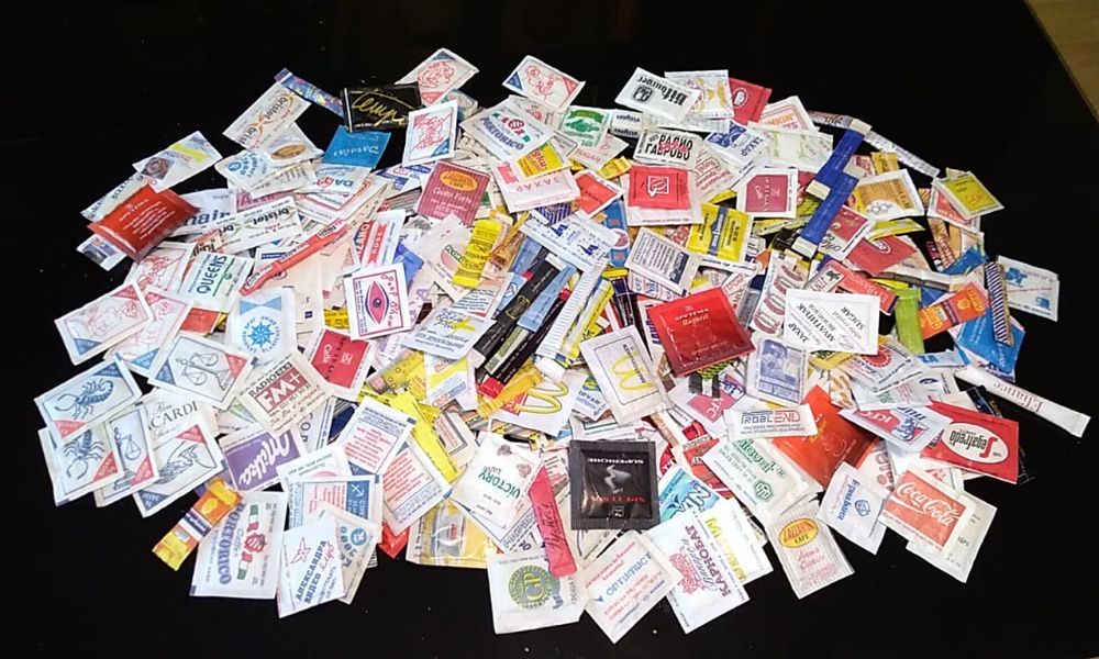 Колекция от пакетчета захар