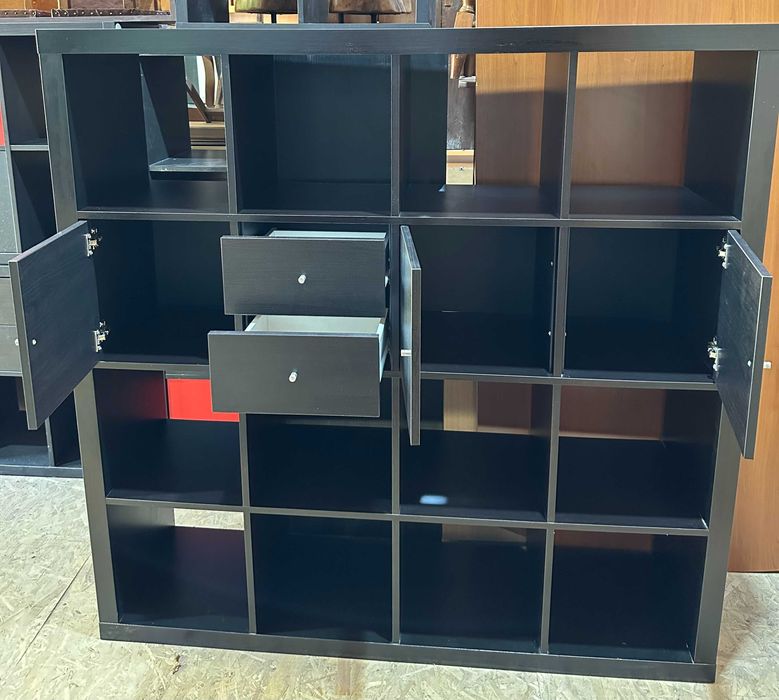 Corp de Biblioteca cu 16 compartimente; Etajera tip Ikea; Raft; Dulap