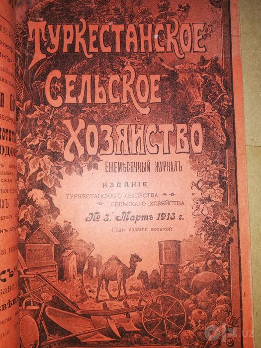 "Туркестанское сельское хозяйство"  1.913г.