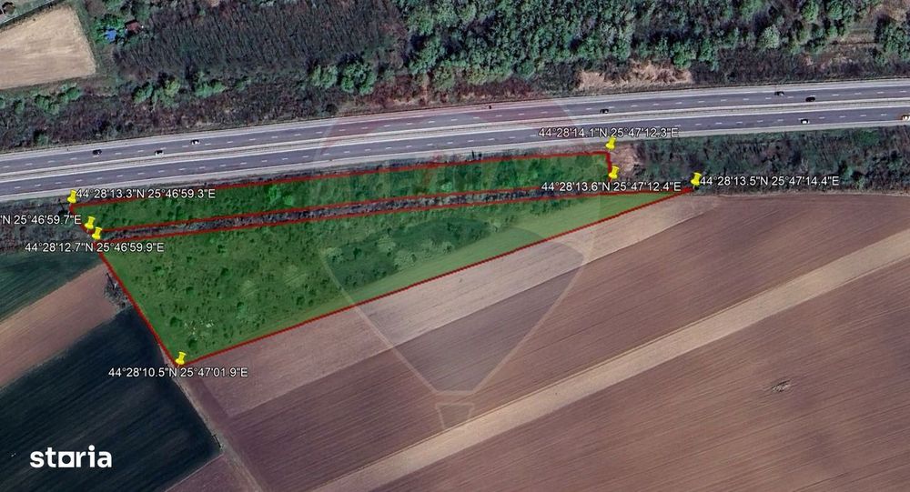 Vanzare Teren Intravilan Comercial, Ulmi-Bolintin, Langa Autostrada A1