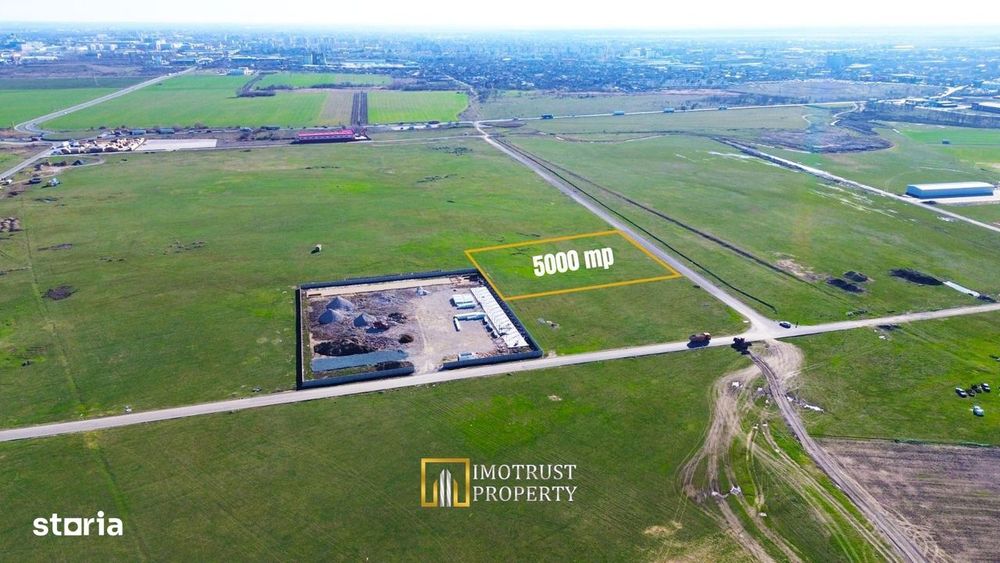 Teren logistic de vânzare 5.000 mp – acces Centura Arad | PUZ aprobat