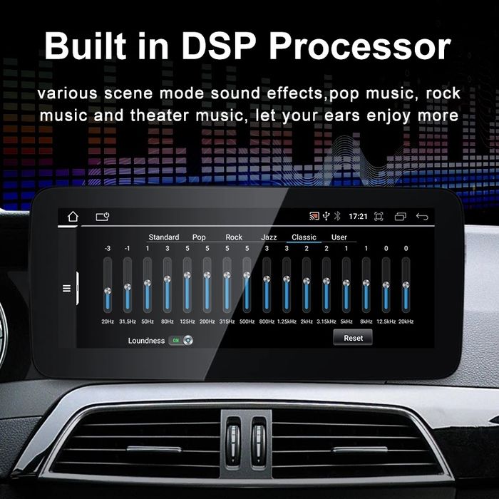 Navigatie android Mercedes C Class w204 Carplay Waze YouTube BT