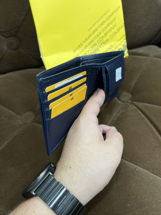 Мужское портмоне натуральная кожаная