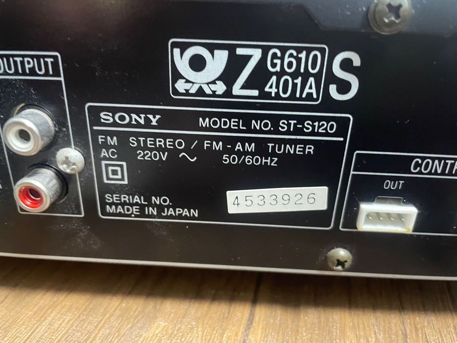 Sony ST-S120 Stereo Tuner FM/AM