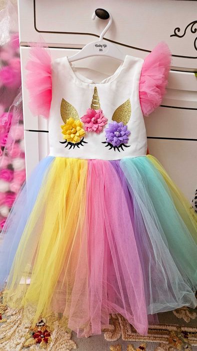 Платье единорожки 4-6 лет