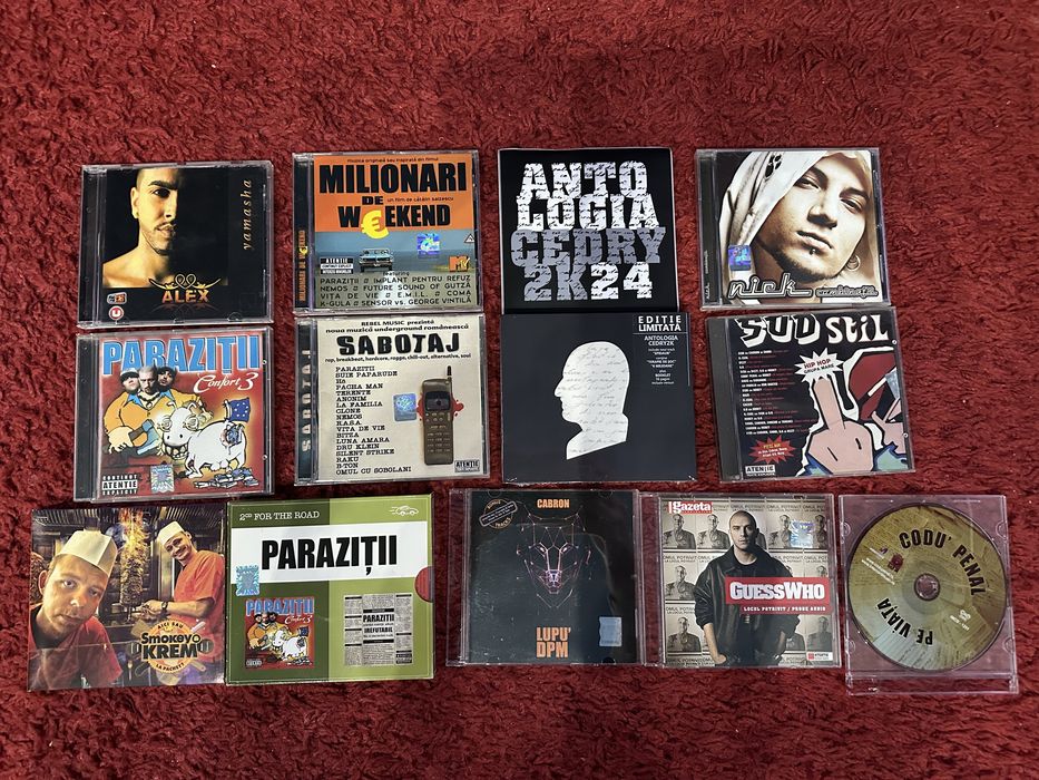 LOT cd-uri muzica romaneasca hip hop/rap (rare)-stare foarte buna