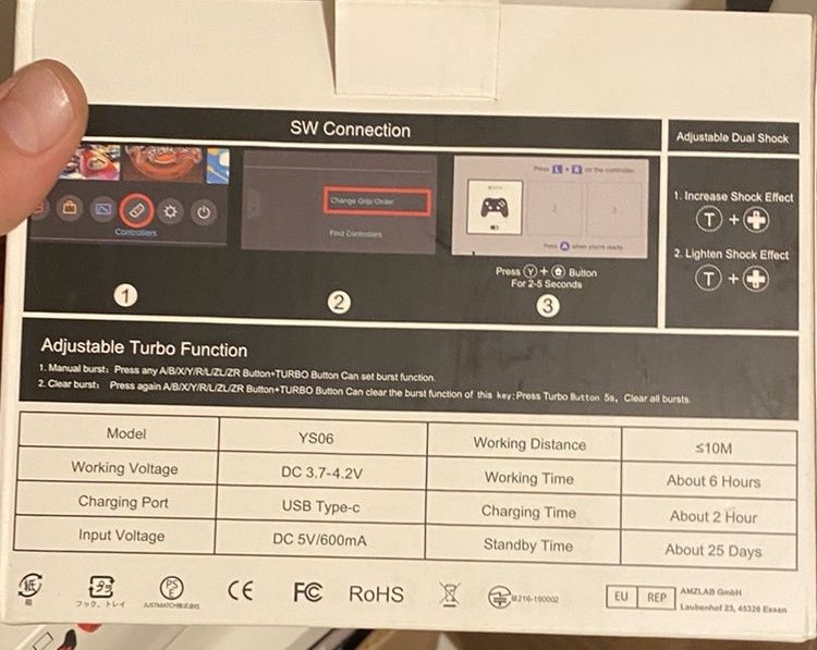 Ninjacon switch pro wireless controller /безжичен джойстик за Nintendo