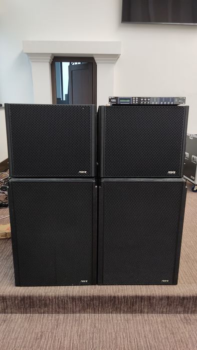 Sistem PA profesional NOVA – 2x E18SUB + 2x EH15 + DC4000
