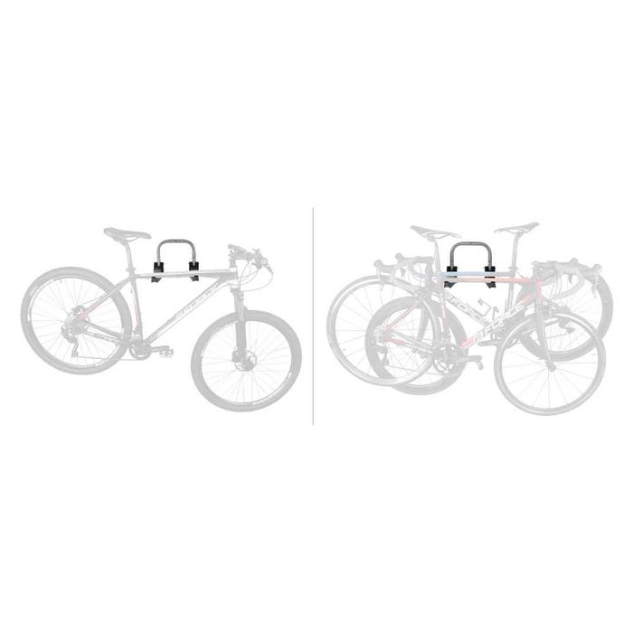 Велосипедна стойка за стена, Закачане на рамка, Сгъваема, До 3 колела