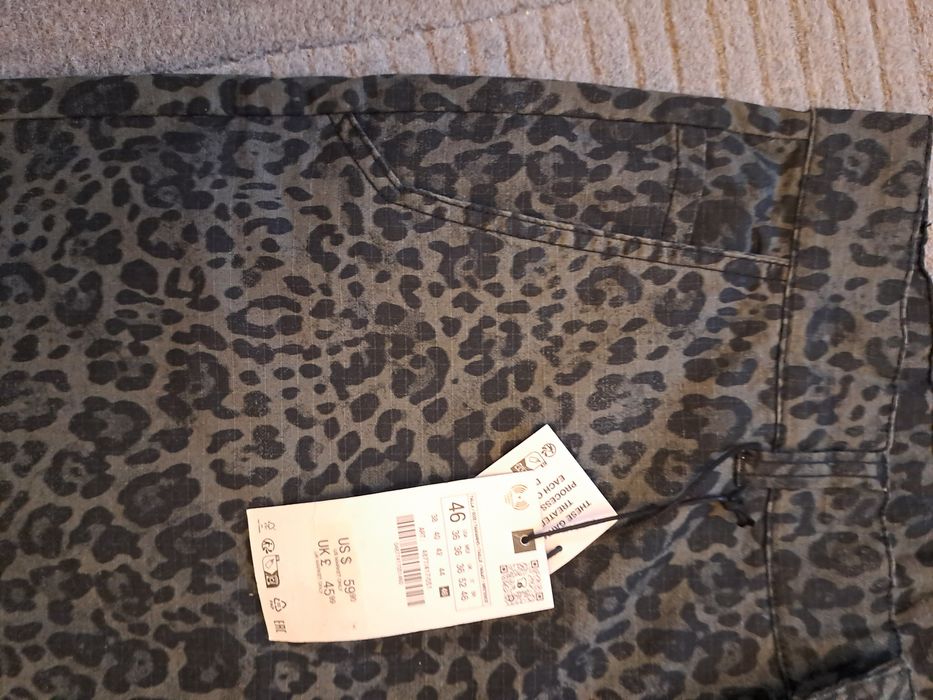 Pantaloni Zara Wide fit,animal print,Editie  Speciala,46