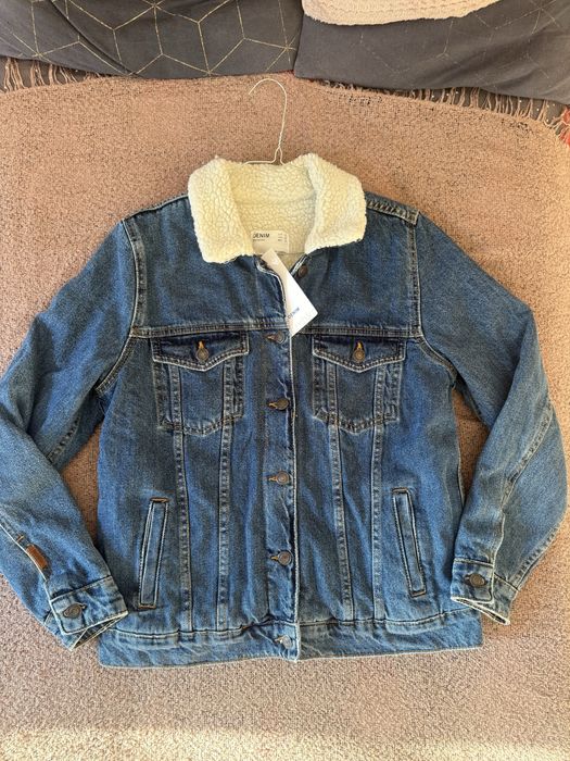 Чисто НОВО яке Bershka, Палто с 40% вълна, Нова дебела връхна риза H&M