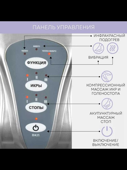Массажёр для ног и икр электрический  массажёр с подогревом oyoq masaj