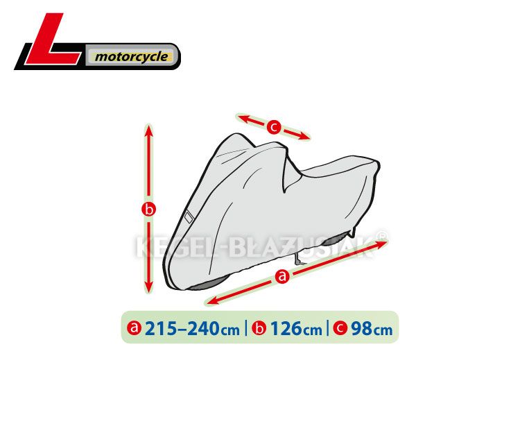 Prelata, husa exterioara motocicleta L 215-240/126/98cm huse moto
