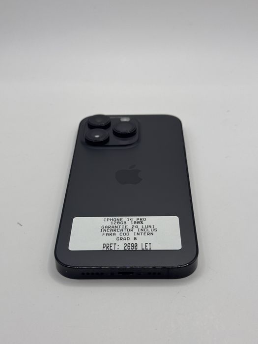 Magazin vinde iphone 14 pro 128gb 100% Grad A Garantie 24 luni