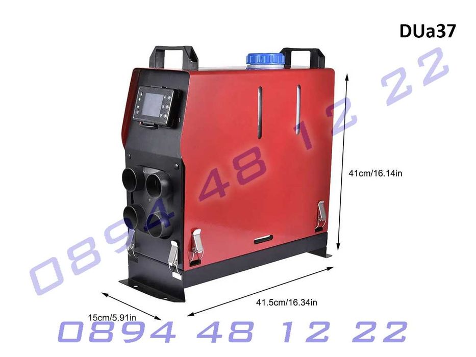 вертикална дизел печка за превозни средства с LCD дисплей 12/24 V