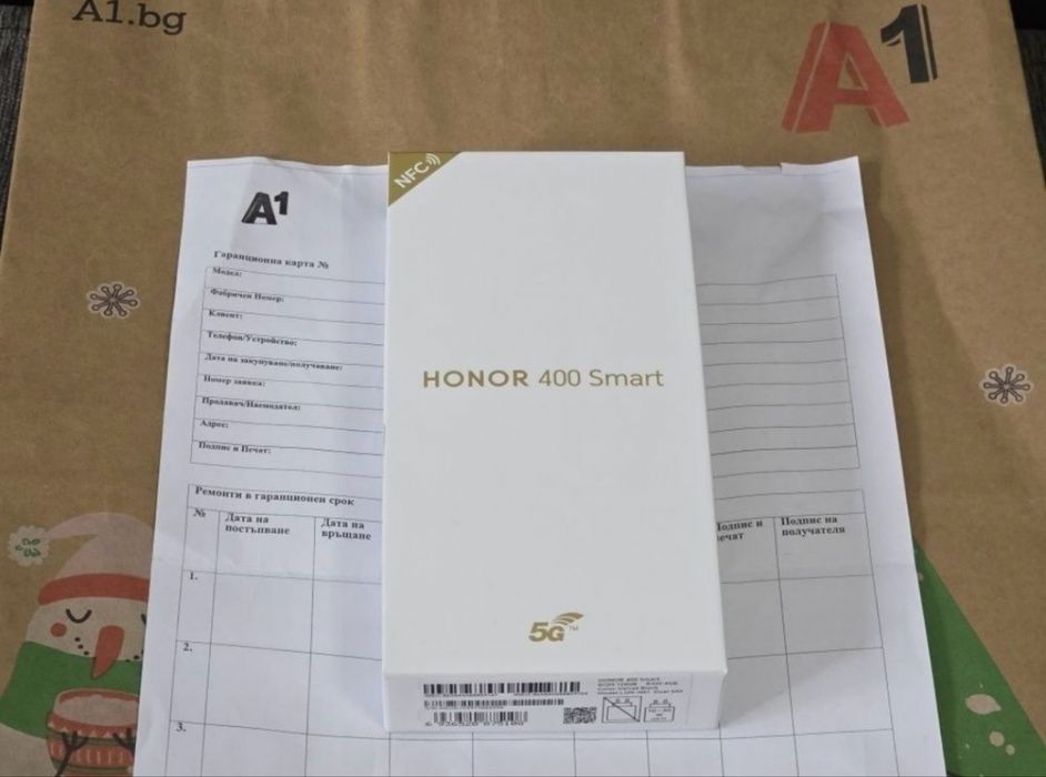ЗАПЕЧАТАН 128GB Honor 400 Smart 5G Гаранция A1 2028г. Black | Черен