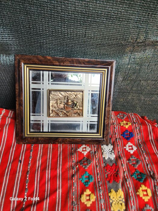 Tablou lemn și metal