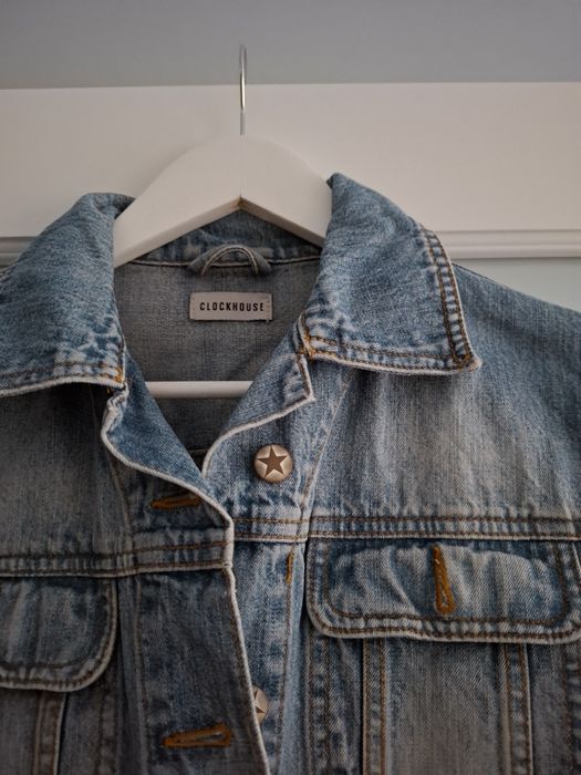 Jacheta blue jeans 38 Clockhouse 100% cotton