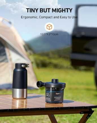 Електрическа помпа AstroAI, 3.5 kPa, 300 L/min, 120 V AC / 12 V DC