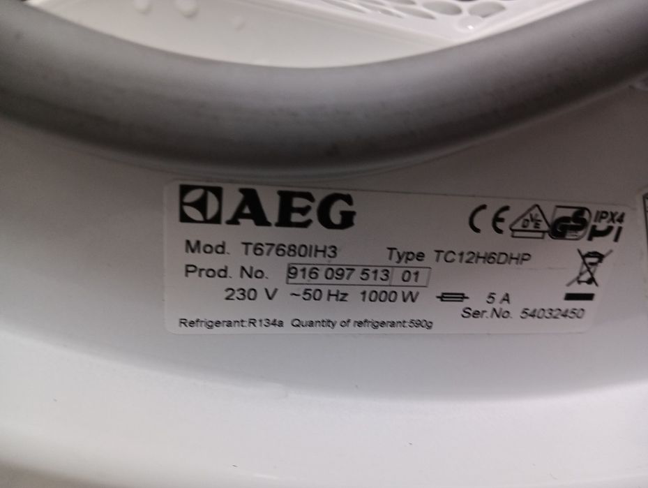 Сушилня с термопомпа АЕГ Aeg Protex Plus A+++ 8кг 2 години гаранция!