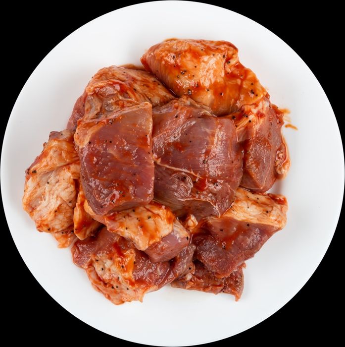 Баранина мякоть шашлык сырой маринад