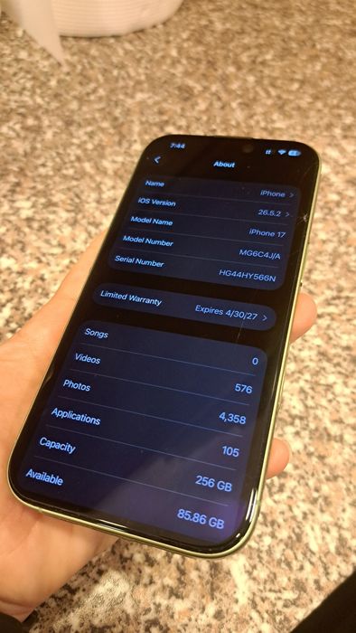 Apple Iphone 17 6.3, 256 GB, Айфон 17