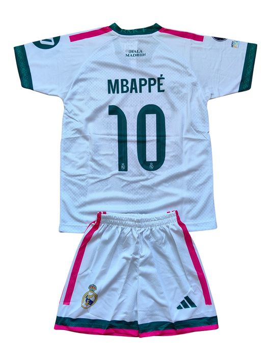 Детски екип Реал Мадрид Мбапе комплект Real Madrid тениска Mbappe