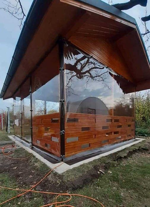 Folie cristal pentru închidere terase