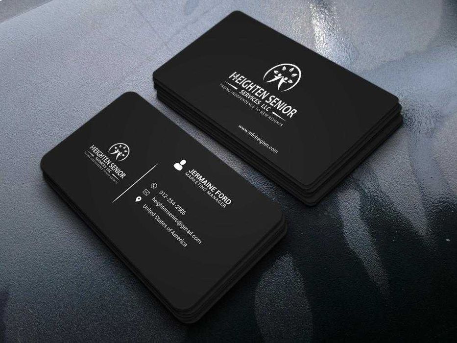 Vizitka — relyefli embossing, tez va sifatli
