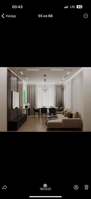 2-комнатная квартира 58 м² Бизнес-класс  Ташкент Юнусавабатски