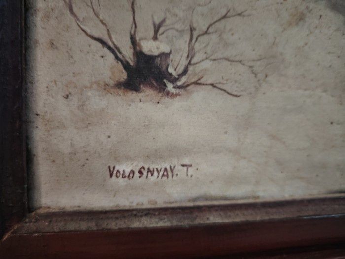 Tablou panza,peisaj de Iarna