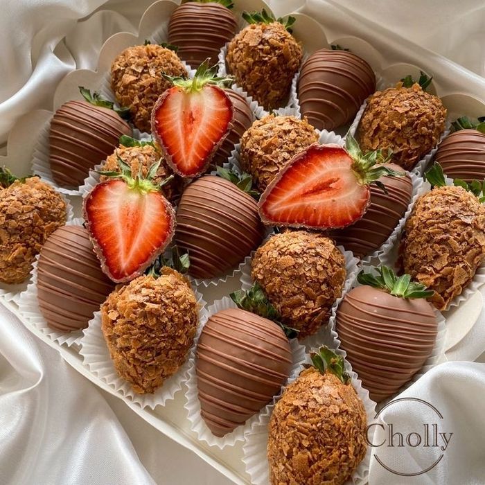 клубника в шоколаде