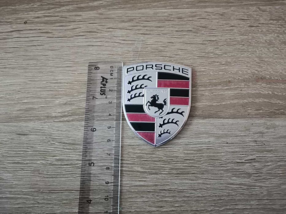 алуминиев сив стикер Порше Porsche