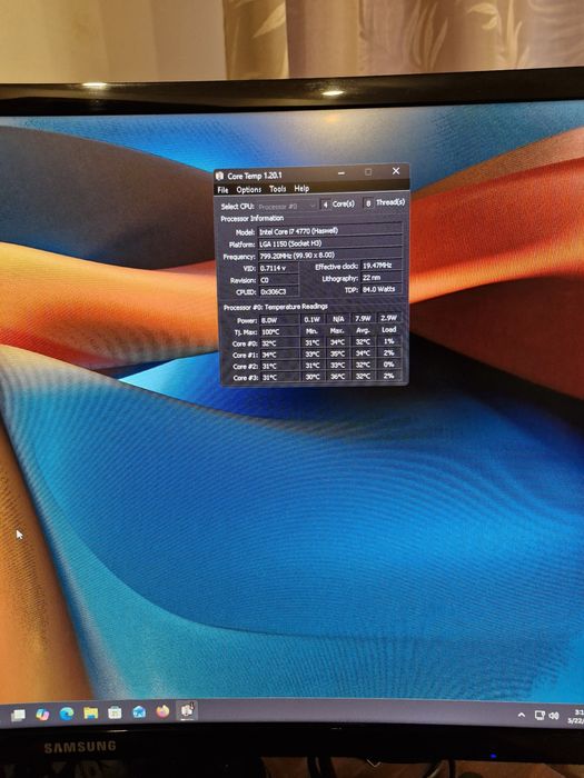 PC Gaming Entry/Office i7, 24GB RAM, SSD + Monitor Curbat Samsung 24"