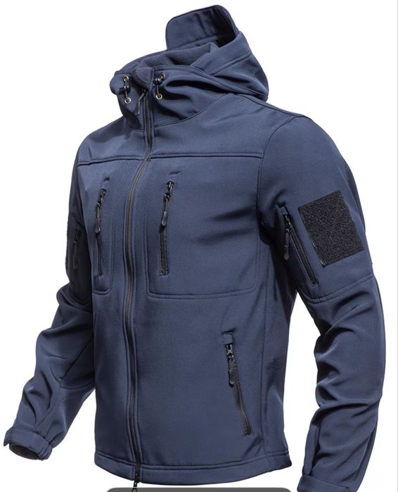 Синьо софтшел яке - мъжко