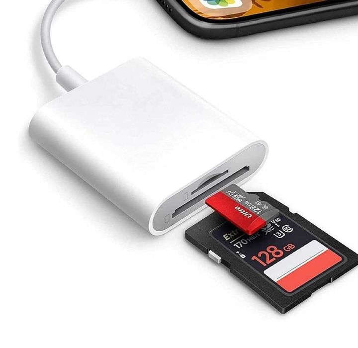 Cititor carduri SD si microSD, iphone