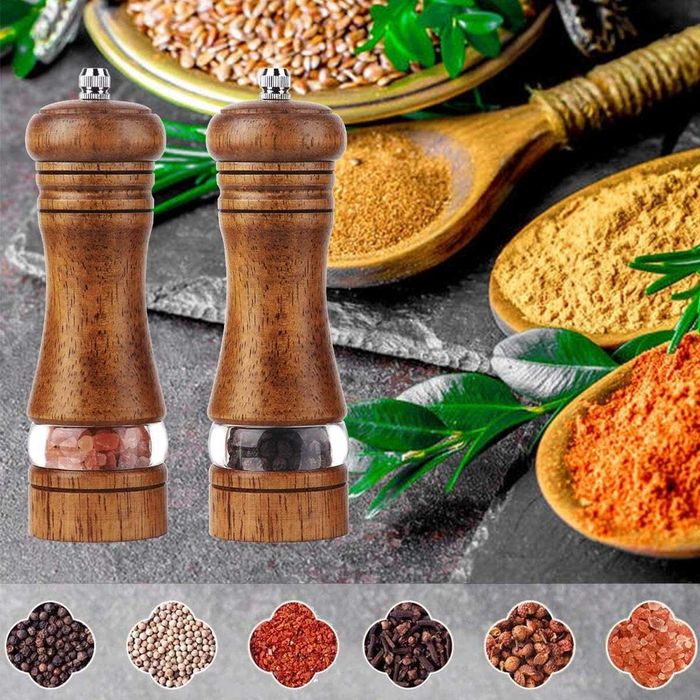 Набор мельниц для перца и соли с керамическими жирновами! Новый!
