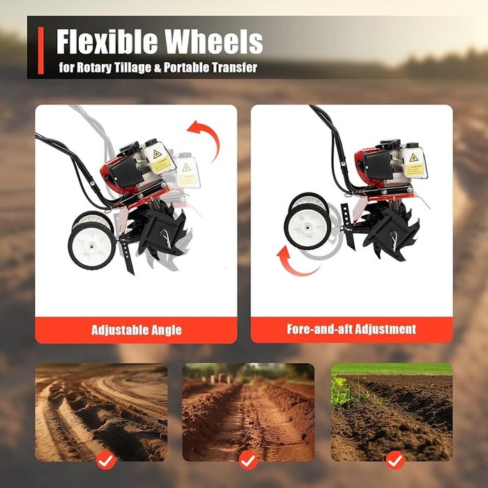 Motocultor pe benzina 2 timpi.