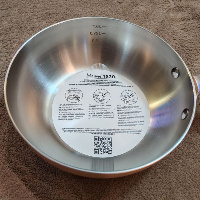 Тиган и касерола, медни Mauviel 1830, Франция.