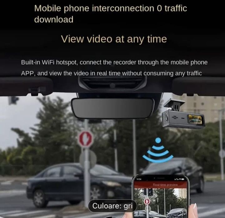 Cameră de bord Wi-fi + card 32GB