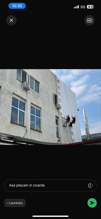 Servicii Profesionale de Alpinism Utilitar – Fațade, Placări, Renovări