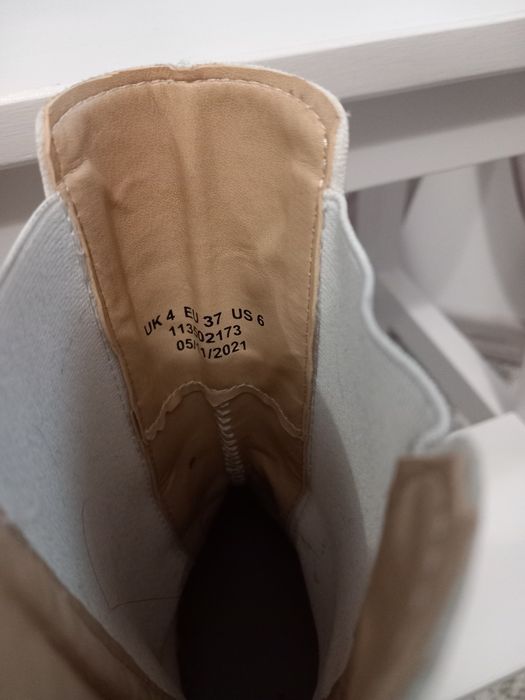 Бели боти 2бр. EVEN & ODD 38 н. и ASOS 37 н.